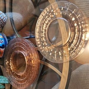 Vintage Pink Luncheon Desset Plates Set of 6